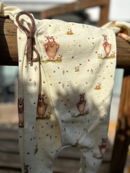 BABY WICKELSTRAMPLER MERINOWOLLE BÄR ERWIN